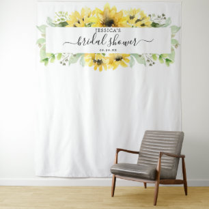 Tenture Décor de fond de mariage de jardin de tournesol Pr