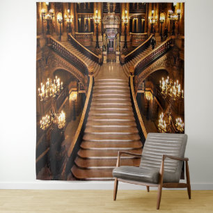 Tenture Décor de fond d'escalier