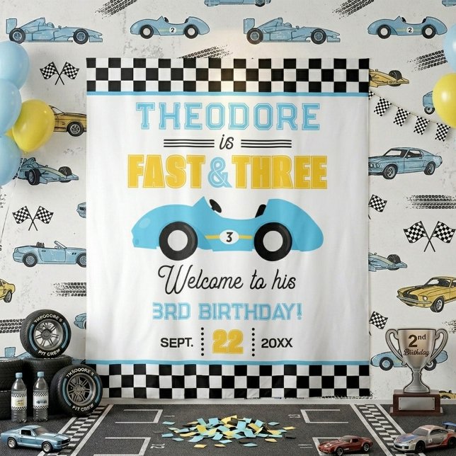 Tenture Décor de fond pour fête d'anniversaire de 3 ans de (Créateur téléchargé)