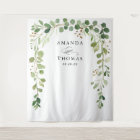 Décor de mariage à arc de feuilles de verdure d'eu