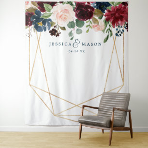 Tenture Décor Mariage de la Marine Bourgogne