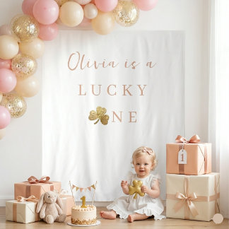 Tenture Décor pour photo d'anniversaire de la première ann