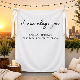 Tenture Décoration de réception de mariage personnalisée C