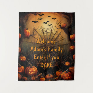 Tenture Décoration murale personnalisée Halloween effrayan