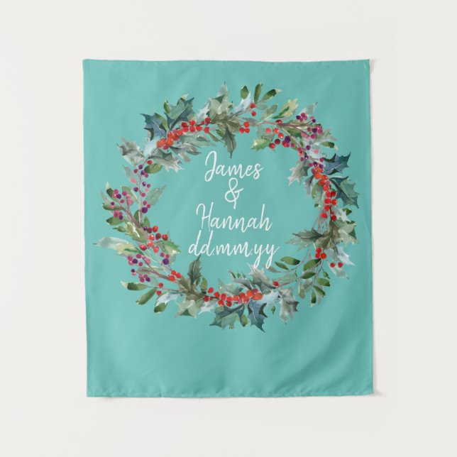 Tenture Décorations de la cérémonie de Mariage de vacances (Devant)