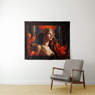 Tenture Déesse Du Soleil Art Déco Romantique Glamour