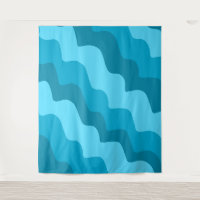 Dégradé bleu ondulé des vagues océaniques