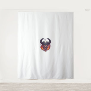 Tenture Demon Skull Firestorm