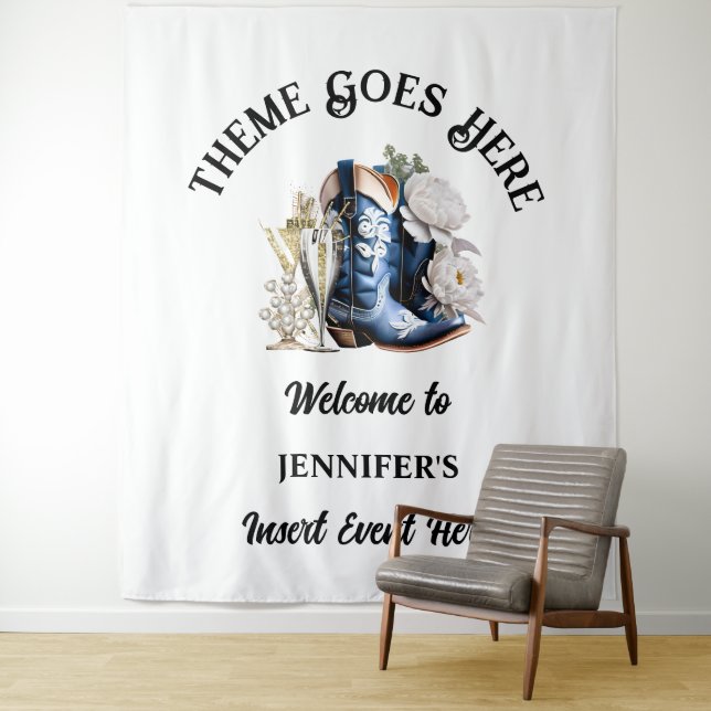 Tenture Denim lace Texas country cowgirl bottes bubbly chi (En situation)