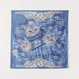 Tenture Denim poche Jeans, Kittens et dentelle