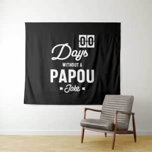 Tenture Des hommes zéro jour sans blague papou