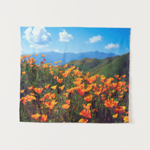 Tenture Des pavots de Californie recouvrent une colline