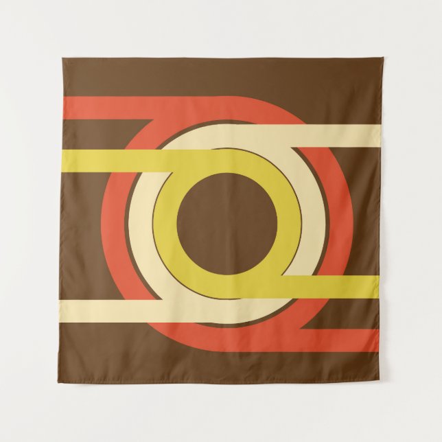 Tenture Design d'inspiration Retro Golden Ratio. (Devant)