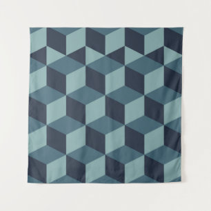 Tenture 	Design tendance vintage bloc de couleur abstrait 