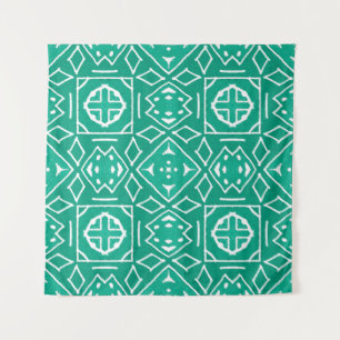Tenture Dessin d'art africain. Impression tribale. Ikat Ch