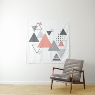 Tenture Dessin géométrique scandinave abstrait