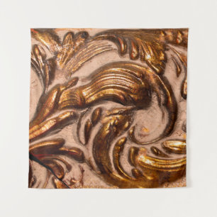 Tenture détail du cadre décoratif, couleur bronze. 