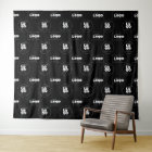 Deux Logo Noir Step + Repeat Fond pour Photomaton