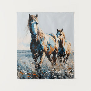 Tenture Deux Paint Horses