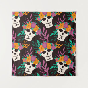 Tenture Dia de Los Muertos, traditionnelle Halloween mexic