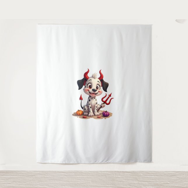 Tenture Diable Dalmatie mal (Devant)