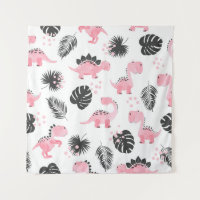 Dinosaures roses : Motif Enfants mignons.