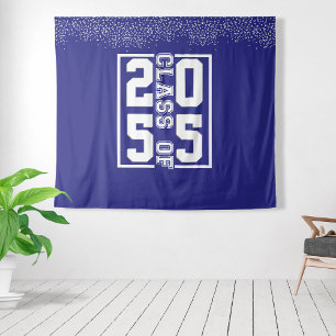 Tenture Diplômé Bleu Blanc de la Typographie Sportive
