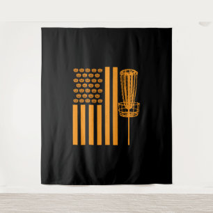 Tenture Disque Golf Halloween USA DRAPEAU POUR DISCGOLF PL