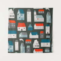 Diverses petites maisons minuscules. Style coupé e