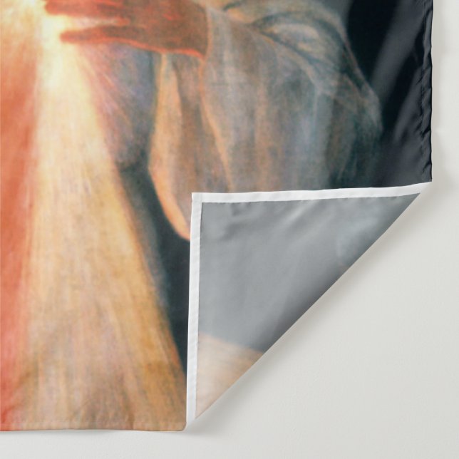 Tenture Divine Mercy, St. Faustina, Jesus I Trust in You (Détail)