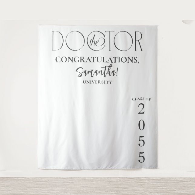 Tenture Docteur Doctorat - Photo Contexte (Devant)
