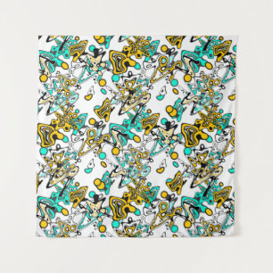 Tenture Doodle, abstrait