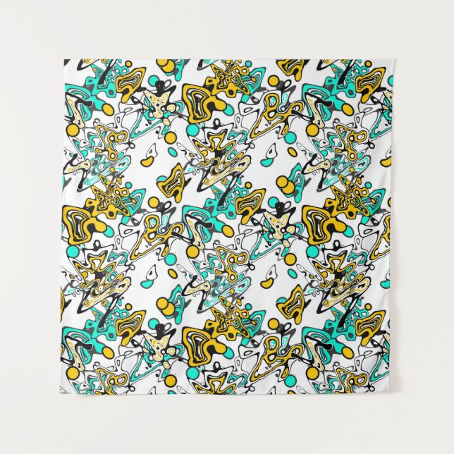 Tenture Doodle, abstrait (Devant)