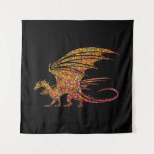 Tenture Dragon de mosaïque Extraordinaire