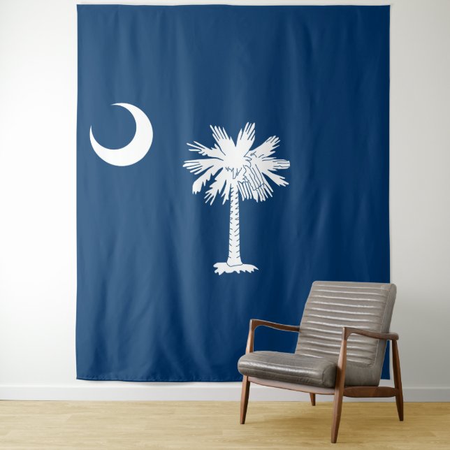 Tenture Drapeau de Caroline du Sud (En situation)