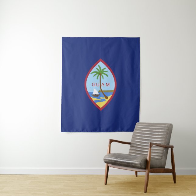 Tenture Drapeau de Guam (En situation)