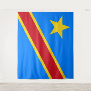 Tenture Drapeau de la République démocratique du Congo Tap