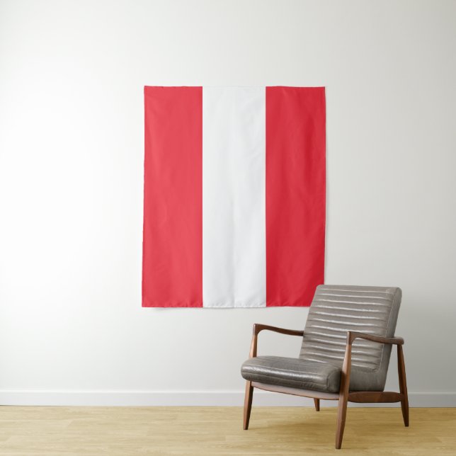 Tenture Drapeau de l'Autriche (En situation)