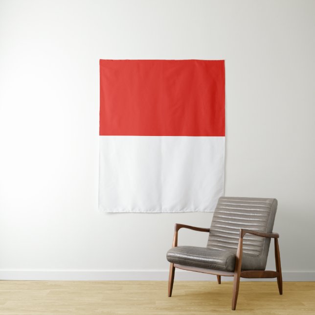 Tenture Drapeau de l'Indonésie (En situation)