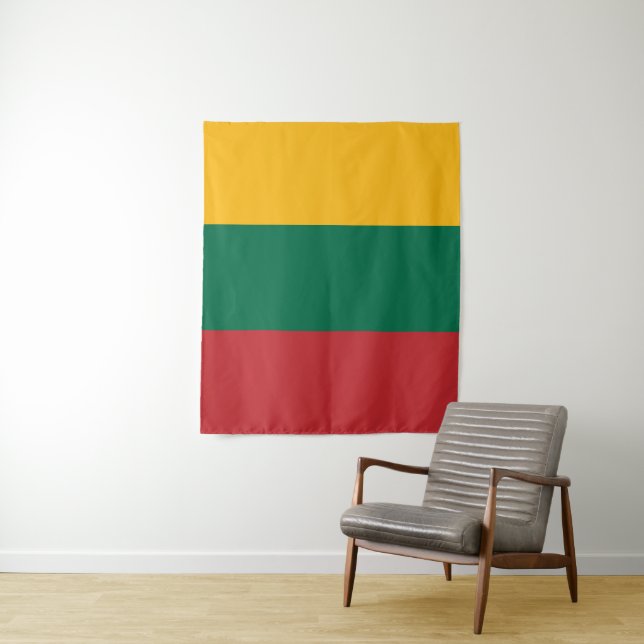 Tenture Drapeau de Lituanie (En situation)