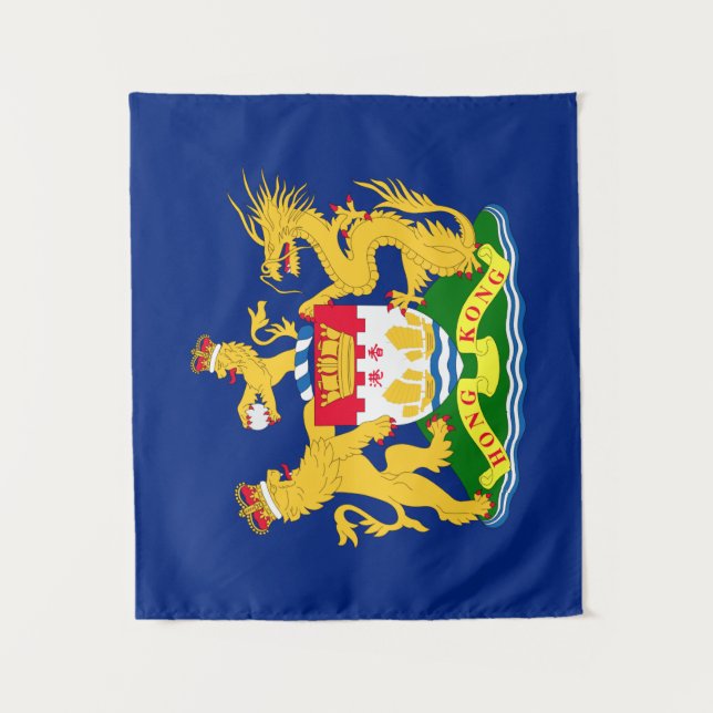 Tenture Drapeau de mouvement d'autonomie de Hong Kong - (Devant)