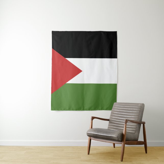 Tenture Drapeau de Palestine (En situation)