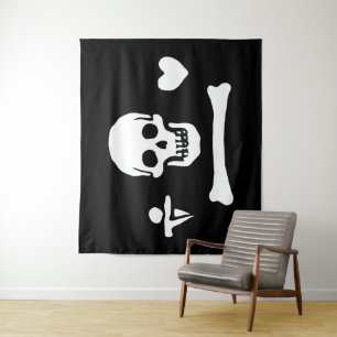 Tenture Drapeau de pirate de Stede Bonnet Jolly Roger