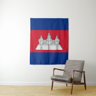 Tenture drapeau du Cambodge