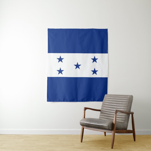 Tenture Drapeau du Honduras (En situation)