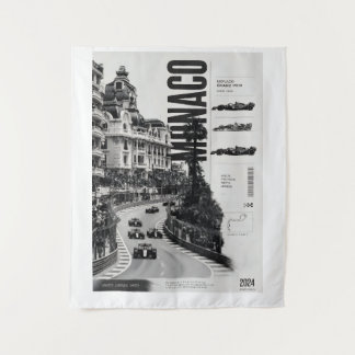 Tenture Drapeau F1 Grand Prix de Monaco