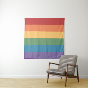 Tenture Drapeau gay pride chauffé 57 x 57