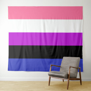 Tenture Drapeau Genderfluide extra grand LGBT