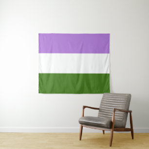 Tenture Drapeau Genderqueer Moyen