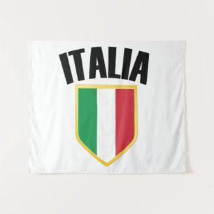 Tenture Drapeau Italia Crest Italie